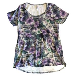 LuLaRoe Floral Print Top 🌸💜